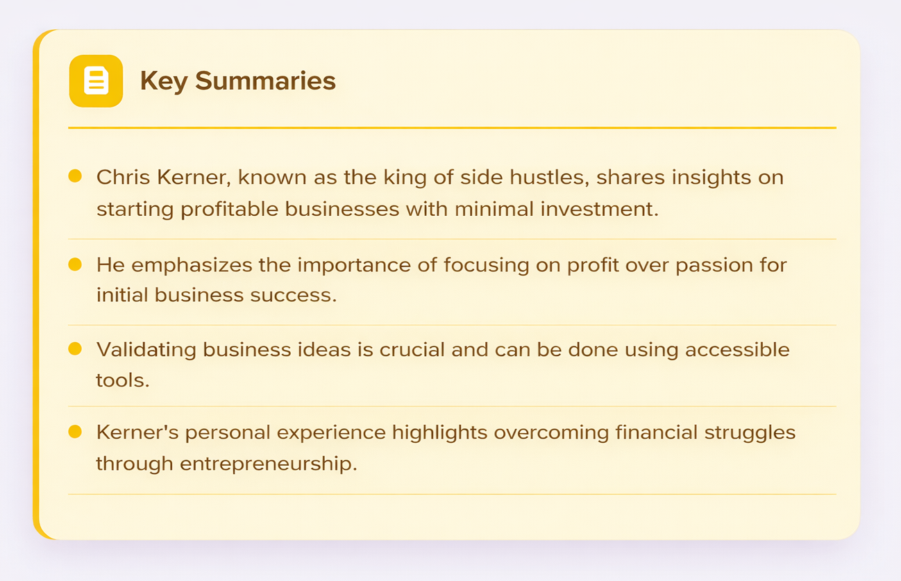Key Summaries