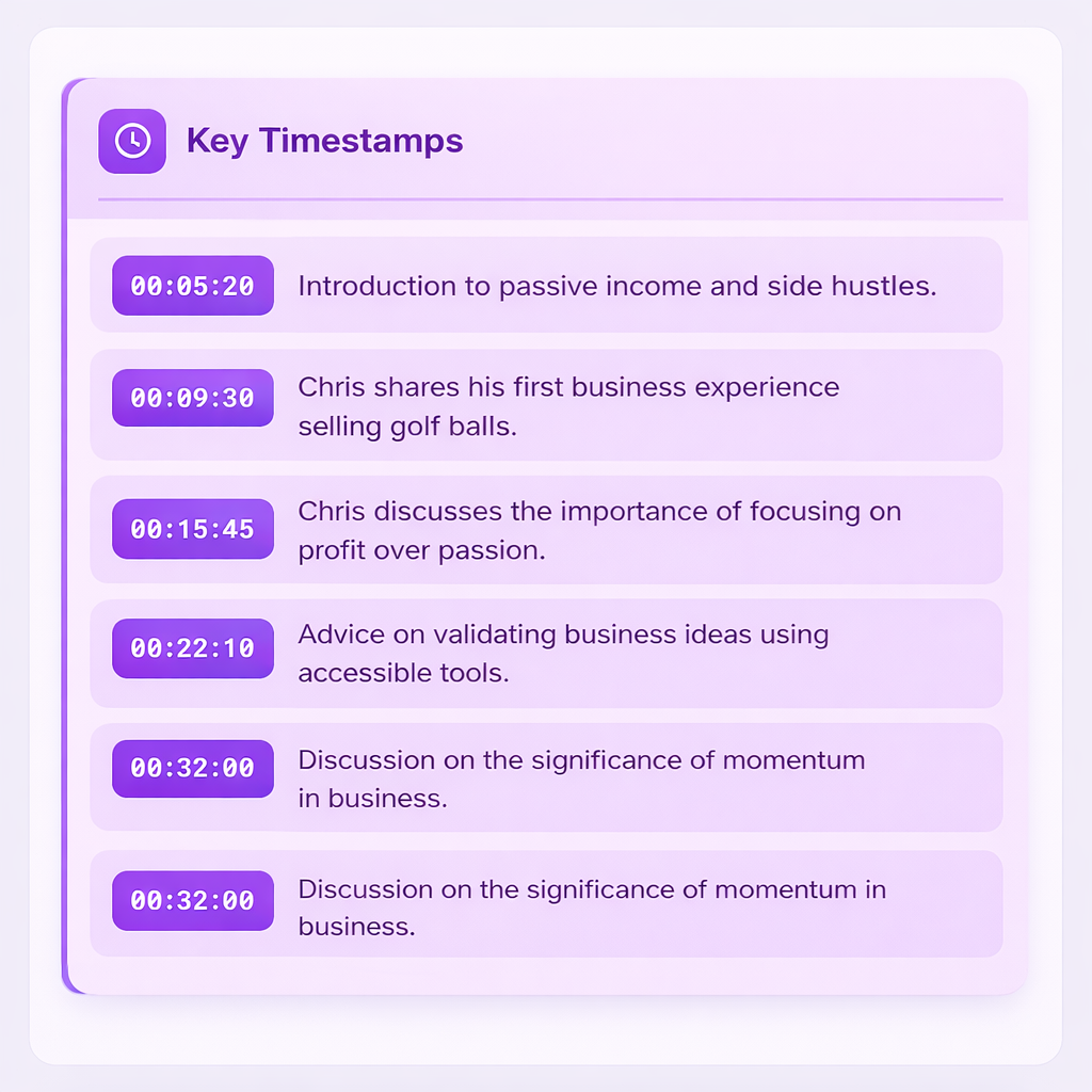 Clickable Timestamps